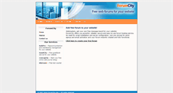 Desktop Screenshot of forumcity.com