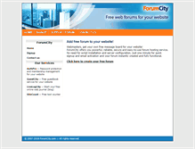 Tablet Screenshot of forumcity.com